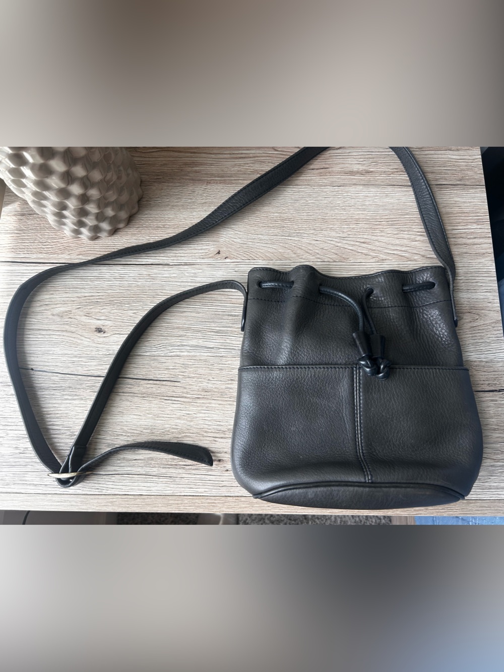 Leather Bucket Bag